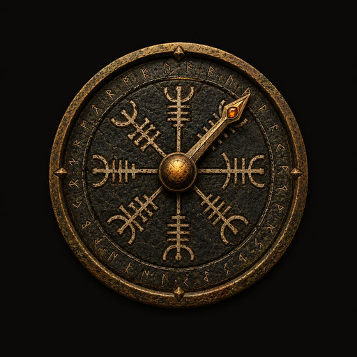 Lodestone — a carved Nordic compass